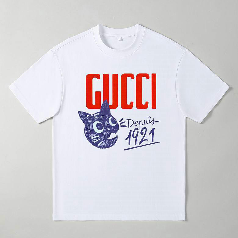 Wholesale Cheap G ucci Short Sleeve T Shirts for Sale