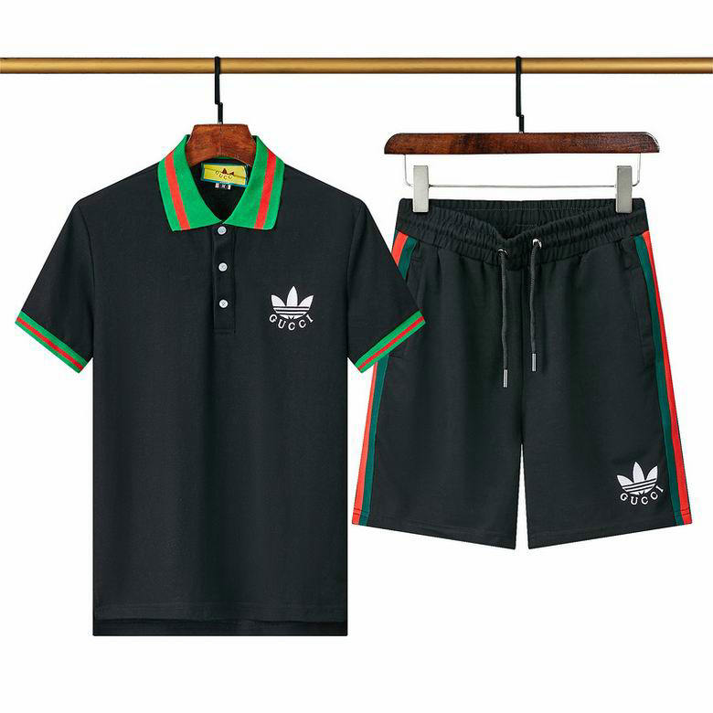 Wholesale Cheap G ucci Designer Short Sleeve Tracksuits for Sale