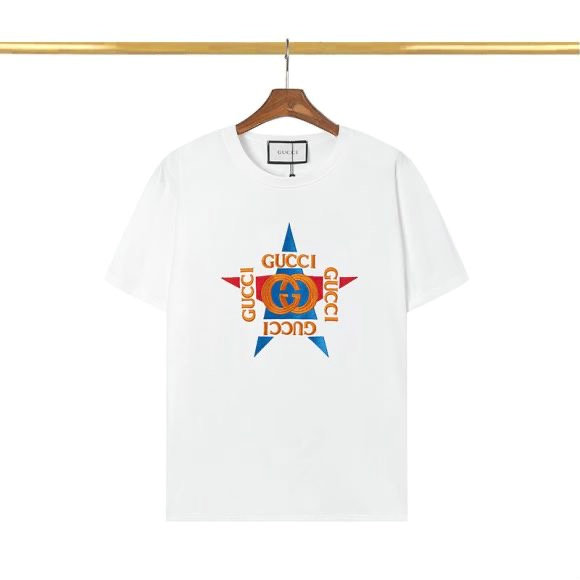 Wholesale Cheap G ucci mens Short Sleeve T shirts for Sale