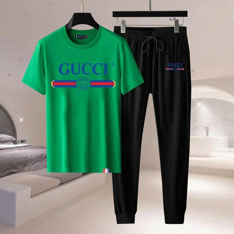 Wholesale Cheap G ucci Short Sleeve Tracksuits for Sale