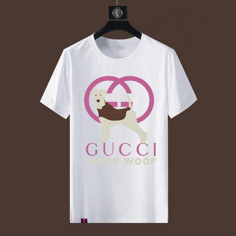 Wholesale Cheap G ucci men Short Sleeve T Shirts for Sale