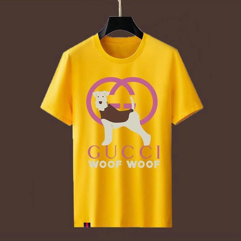 Wholesale Cheap G ucci men Short Sleeve T Shirts for Sale