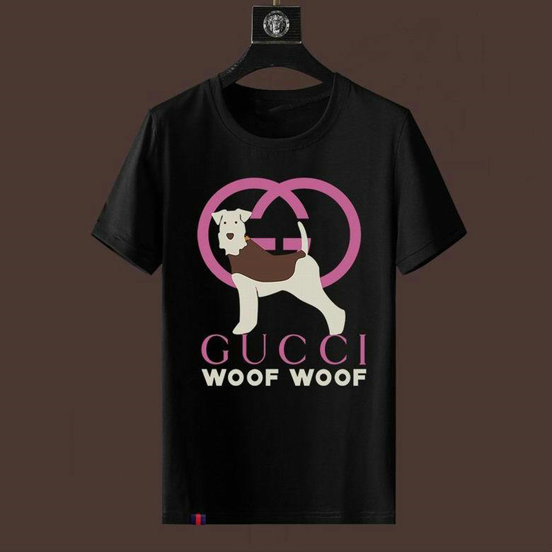Wholesale Cheap G ucci men Short Sleeve T Shirts for Sale