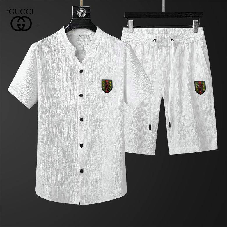 Wholesale Cheap Gucci Short Sleeve Tracksuit mens for Sale