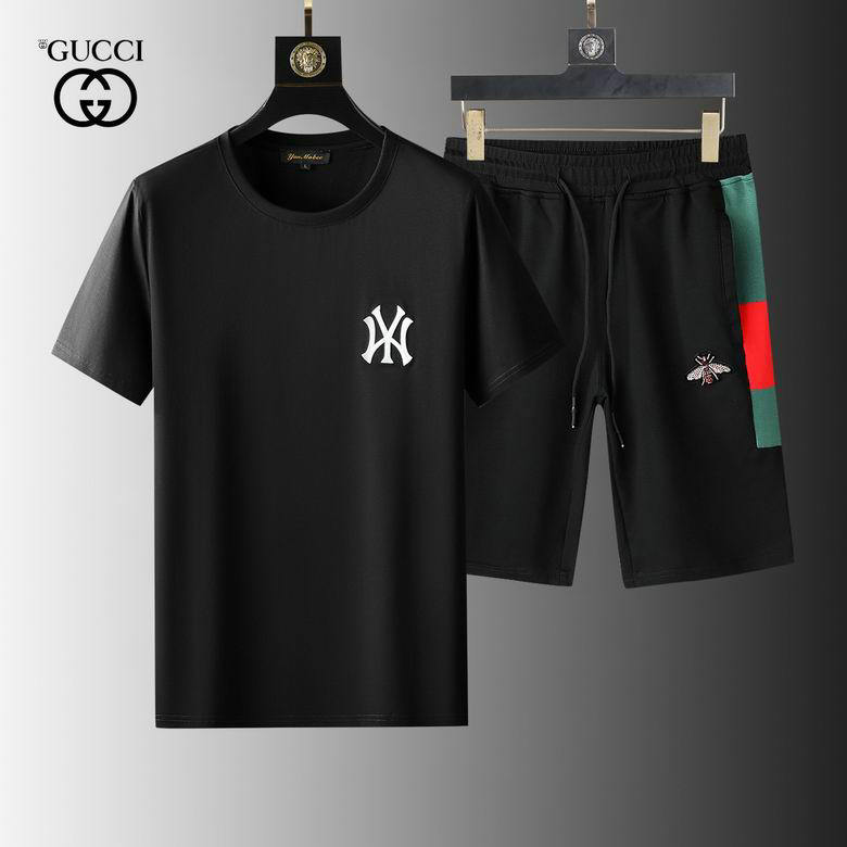 Wholesale Cheap Gucci Short Sleeve Tracksuit mens for Sale
