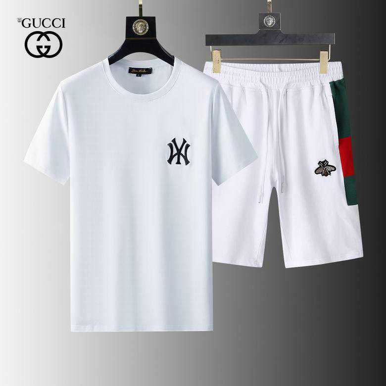 Wholesale Cheap Gucci Short Sleeve Tracksuit mens for Sale