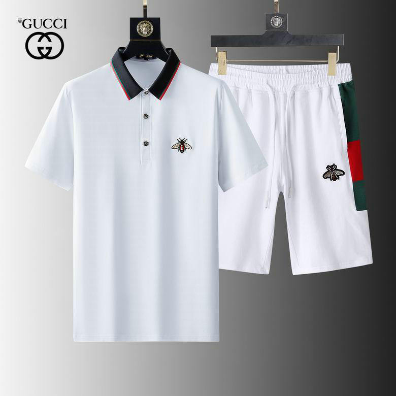 Wholesale Cheap Gucci Short Sleeve Tracksuit mens for Sale