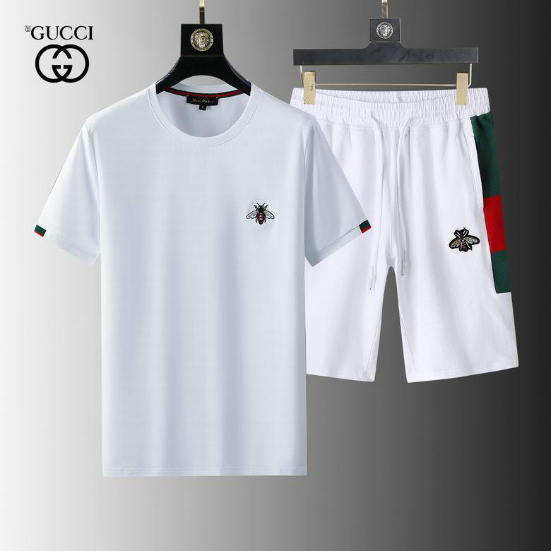 Wholesale Cheap Gucci Short Sleeve Tracksuit mens for Sale
