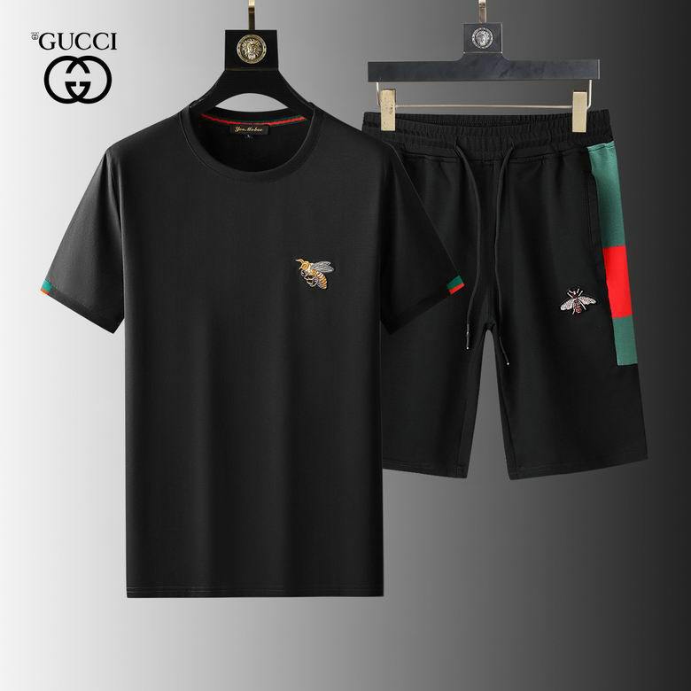 Wholesale Cheap Gucci Short Sleeve Tracksuit mens for Sale