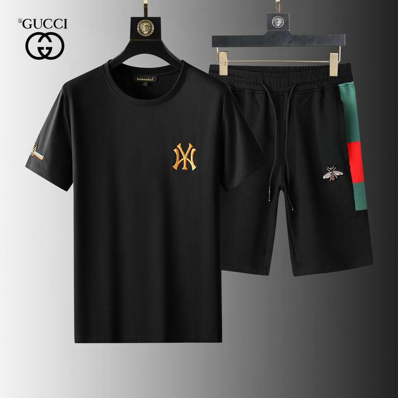 Wholesale Cheap Gucci Short Sleeve Tracksuit mens for Sale