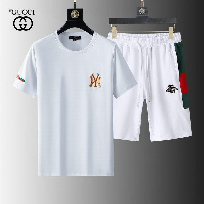 Wholesale Cheap Gucci Short Sleeve Tracksuit mens for Sale