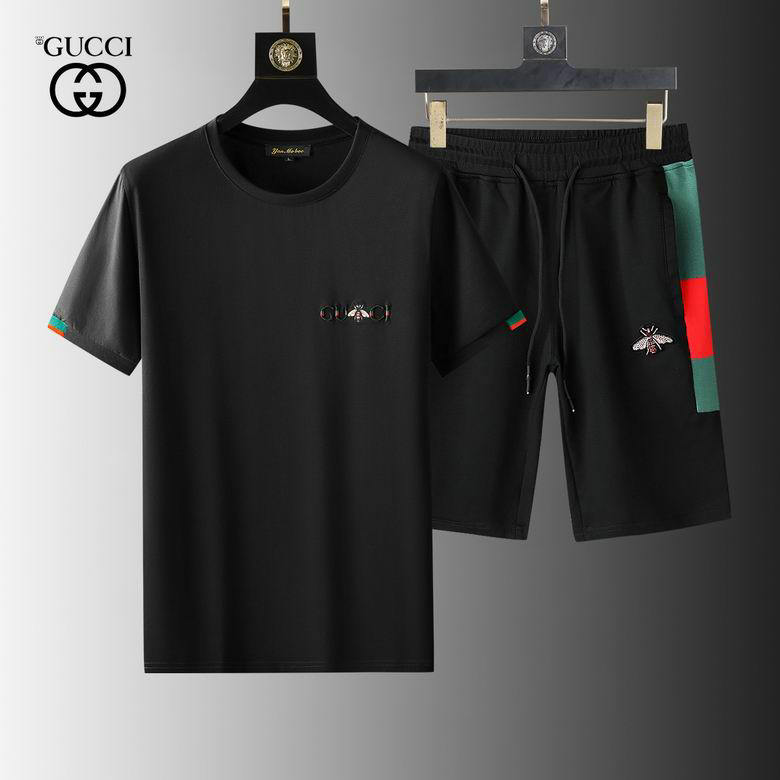 Wholesale Cheap Gucci Short Sleeve Tracksuit mens for Sale