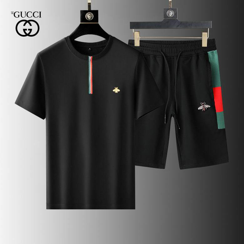 Wholesale Cheap Gucci Short Sleeve Tracksuit mens for Sale