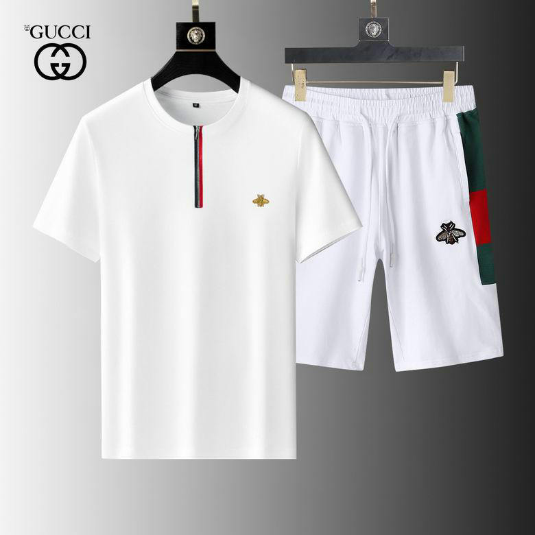 Wholesale Cheap Gucci Short Sleeve Tracksuit mens for Sale