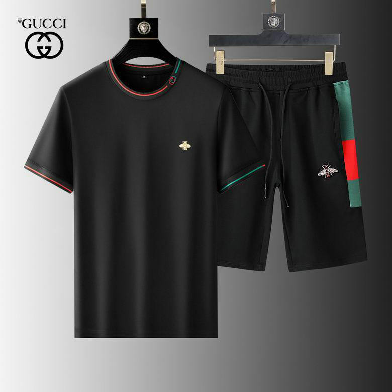 Wholesale Cheap Gucci Short Sleeve Tracksuit mens for Sale