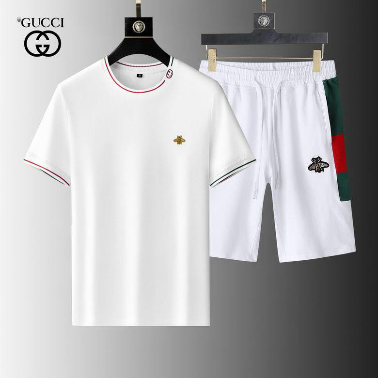Wholesale Cheap Gucci Short Sleeve Tracksuit mens for Sale