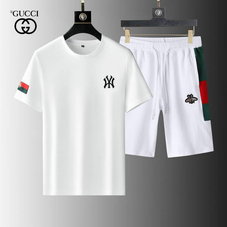 Wholesale Cheap Gucci Short Sleeve Tracksuit mens for Sale