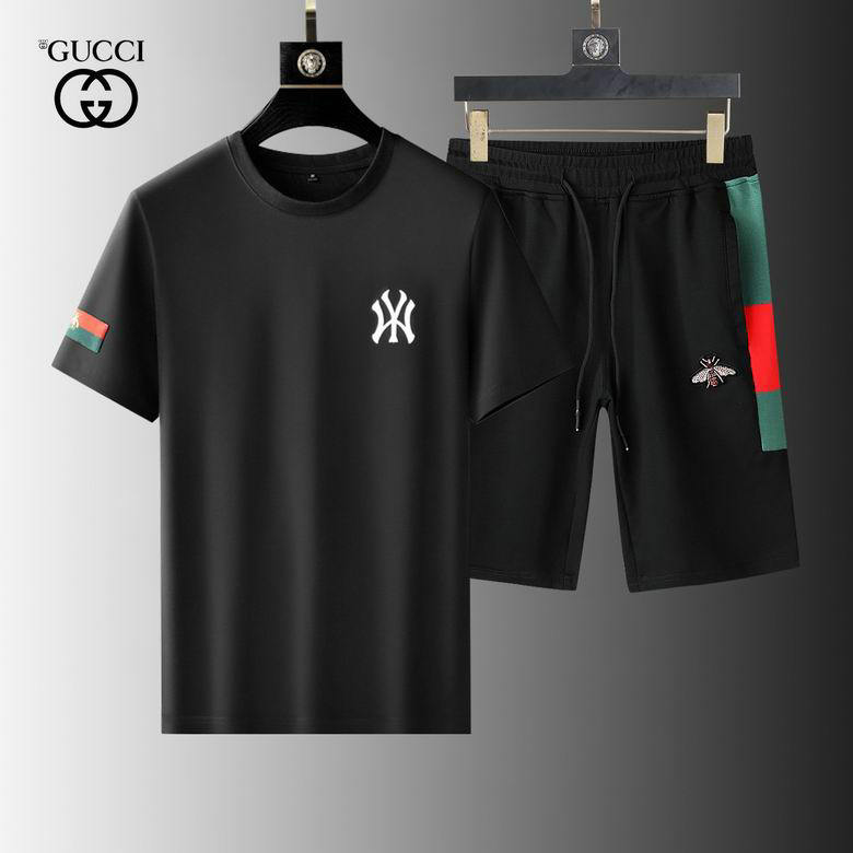 Wholesale Cheap Gucci Short Sleeve Tracksuit mens for Sale