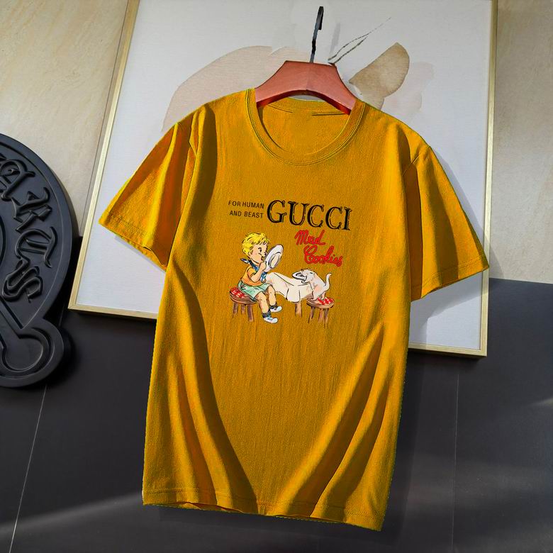 Wholesale Cheap G ucci Short Sleeve T Shirts for Sale