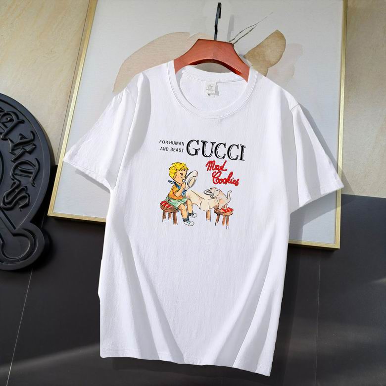 Wholesale Cheap G ucci Short Sleeve T Shirts for Sale