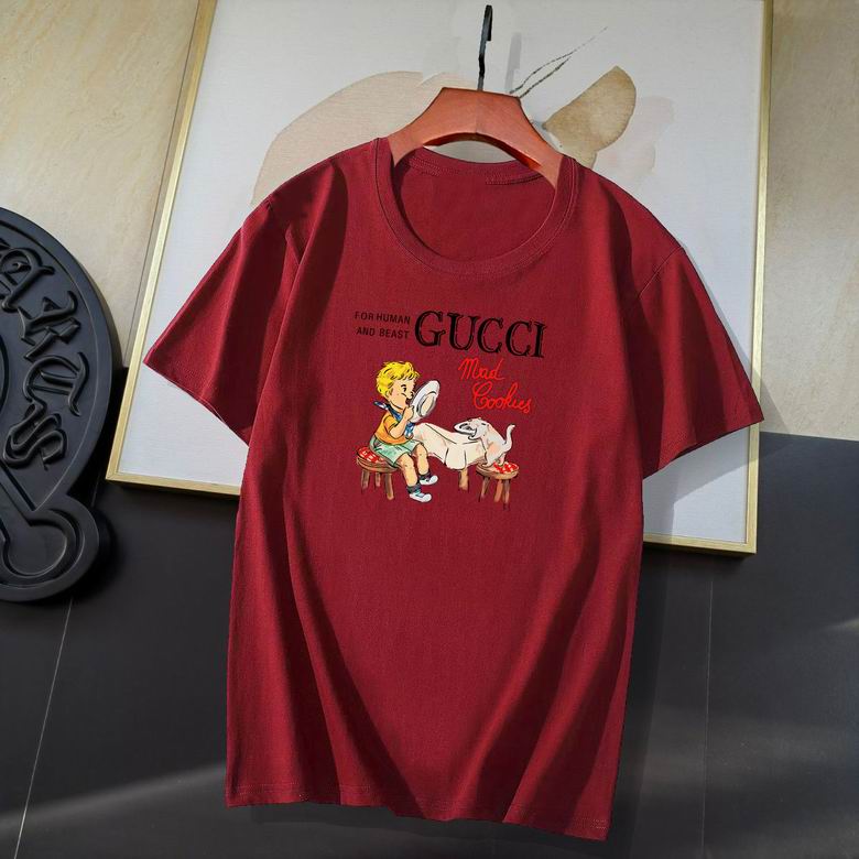 Wholesale Cheap G ucci Short Sleeve T Shirts for Sale