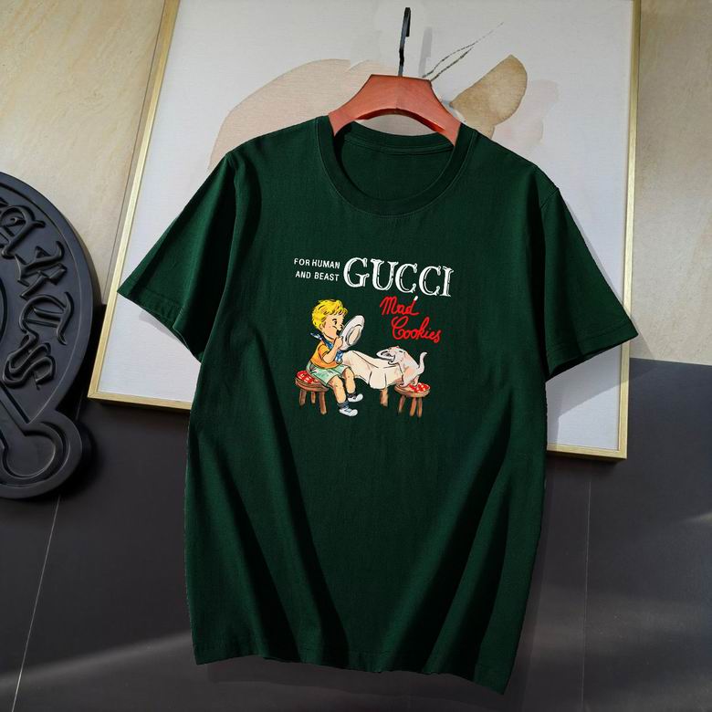 Wholesale Cheap G ucci Short Sleeve T Shirts for Sale