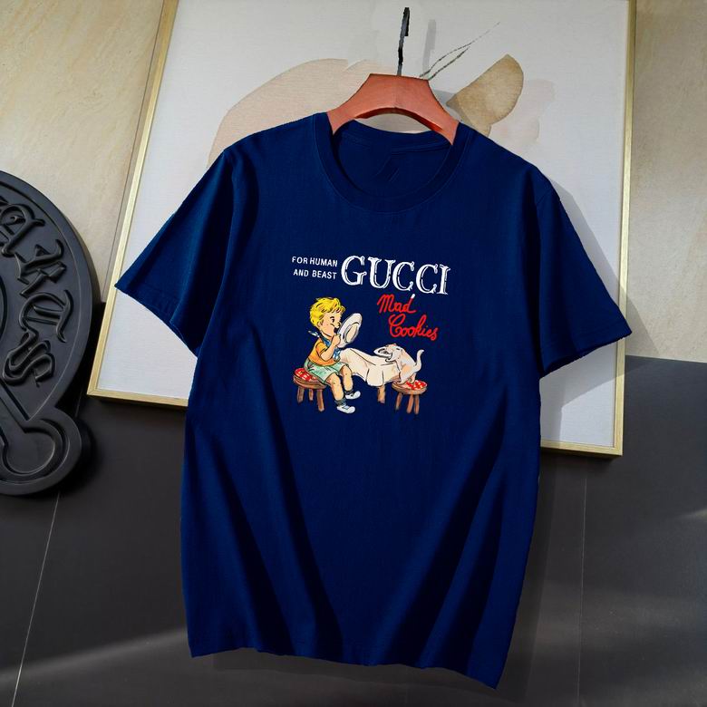 Wholesale Cheap G ucci Short Sleeve T Shirts for Sale
