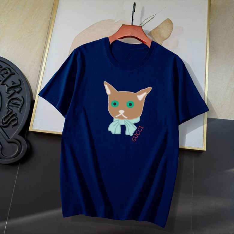 Wholesale Cheap G ucci Short Sleeve T Shirts for Sale
