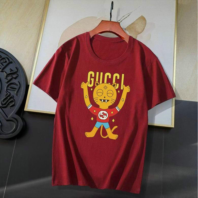 Wholesale Cheap G ucci Short Sleeve T Shirts for Sale