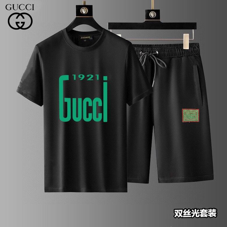Wholesale Cheap G ucci Short Sleeve Tracksuit for Sale
