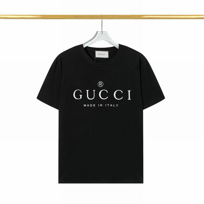 Wholesale Cheap G UCCI Short Sleeve Round Collar T Shirts for Sale