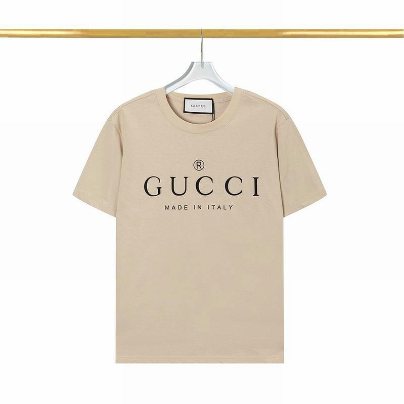 Wholesale Cheap G UCCI Short Sleeve Round Collar T Shirts for Sale