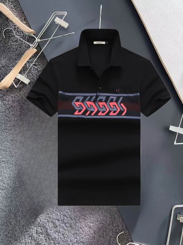 Wholesale Cheap High-quality men G.ucci Short Sleeve Lapel Replica Designer T Shirts for Sale