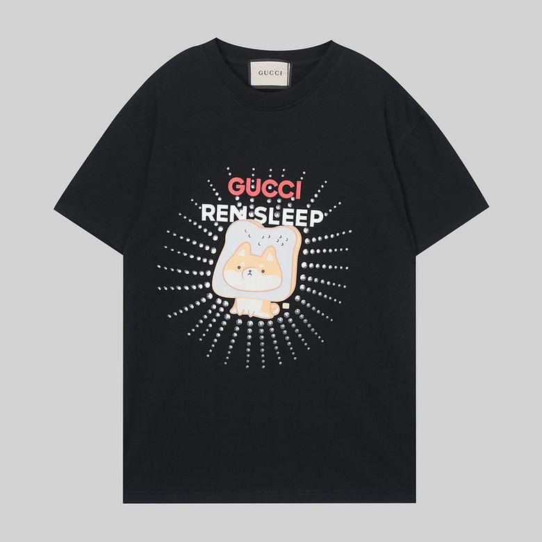 Wholesale Cheap G ucci Designer Short Sleeve T shirts for Sale