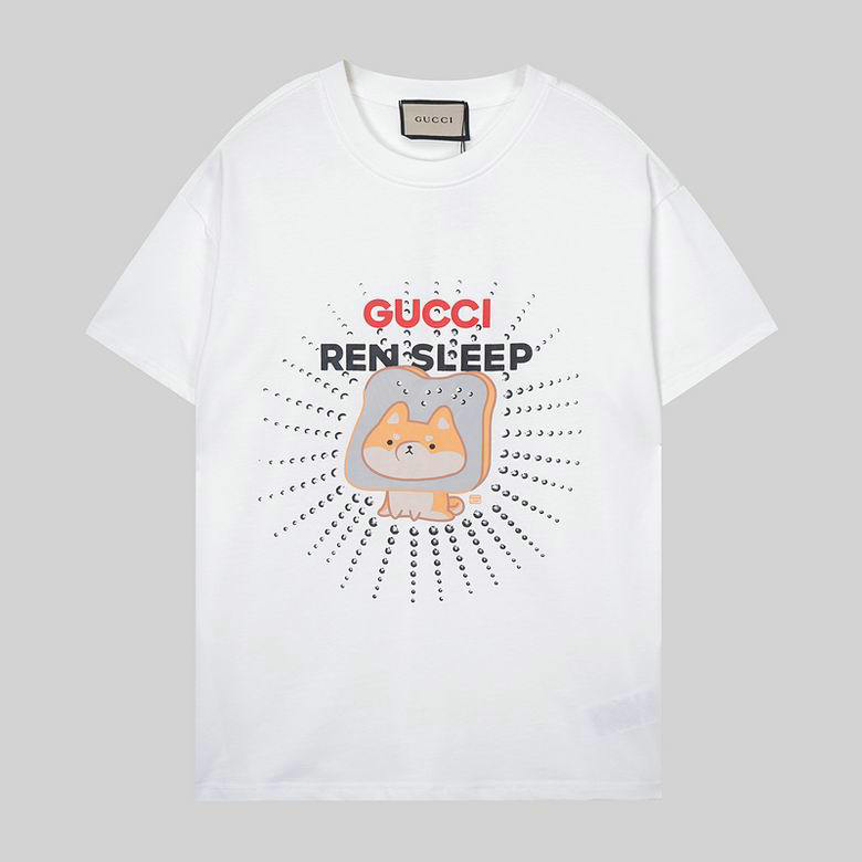 Wholesale Cheap G ucci Designer Short Sleeve T shirts for Sale