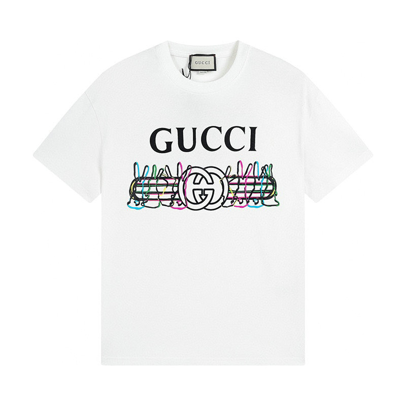 Wholesale Cheap G.ucci Women Short Sleeve Replica T Shirts for Sale