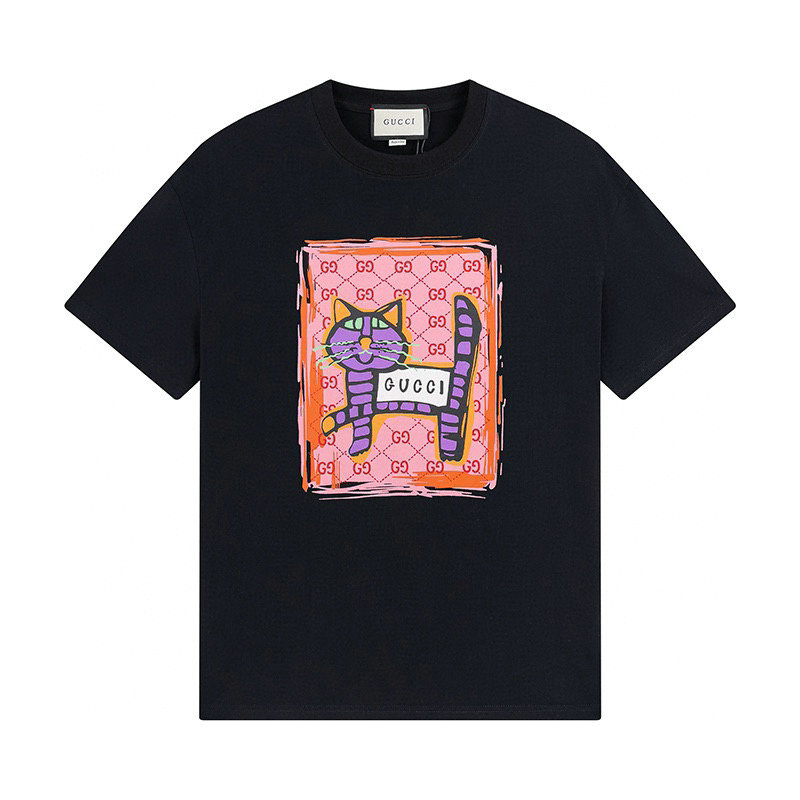 Wholesale Cheap G.ucci Women Short Sleeve Replica T Shirts for Sale