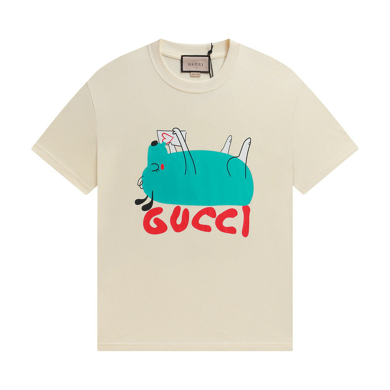 Wholesale Cheap G.ucci Women Short Sleeve Replica T Shirts for Sale