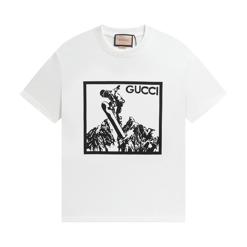 Wholesale Cheap G.ucci Women Short Sleeve Replica T Shirts for Sale