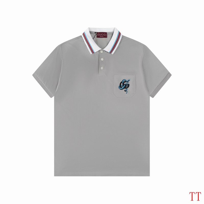 Wholesale High-quality G.ucci Short Sleeve Lapel Replica T-Shirts for sale