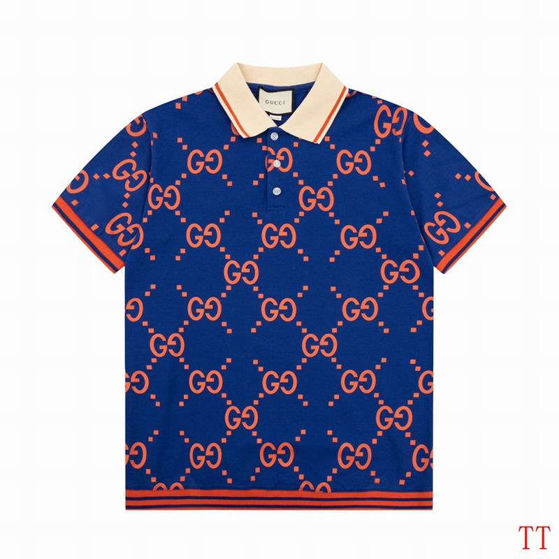 Wholesale High-quality G.ucci Short Sleeve Lapel Replica T-Shirts for sale