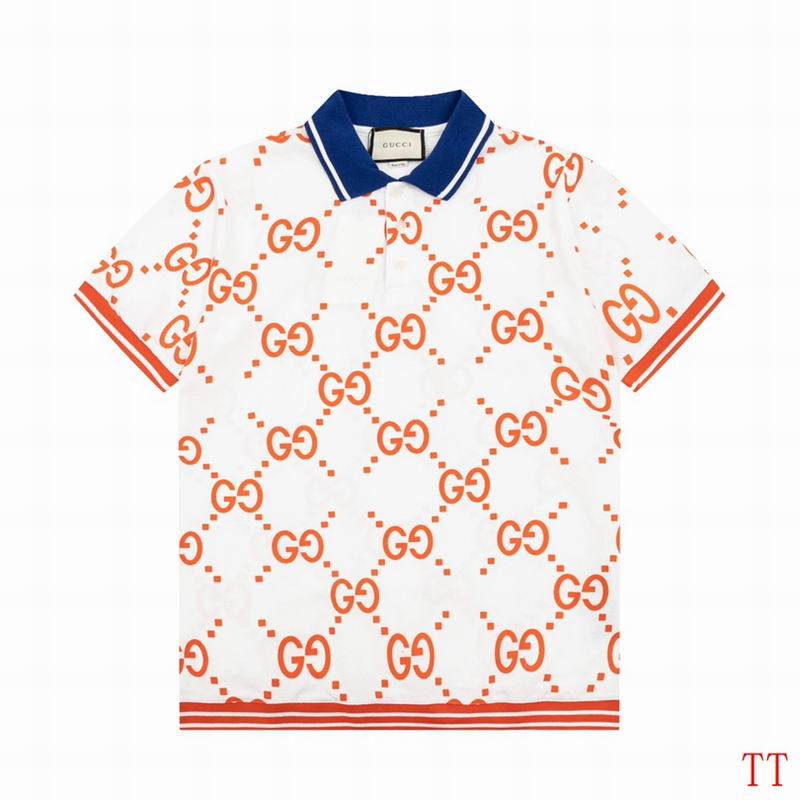 Wholesale High-quality G.ucci Short Sleeve Lapel Replica T-Shirts for sale