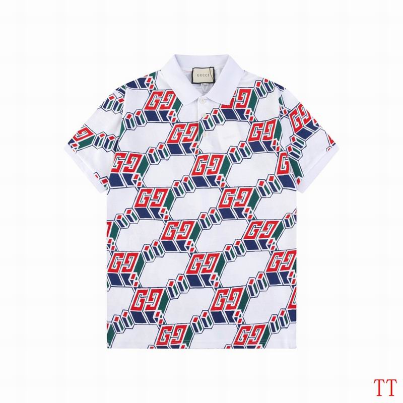Wholesale High-quality G.ucci Short Sleeve Lapel Replica T-Shirts for sale