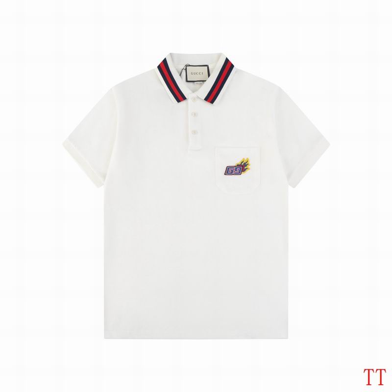 Wholesale High-quality G.ucci Short Sleeve Lapel Replica T-Shirts for sale