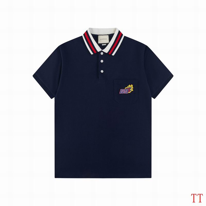 Wholesale High-quality G.ucci Short Sleeve Lapel Replica T-Shirts for sale