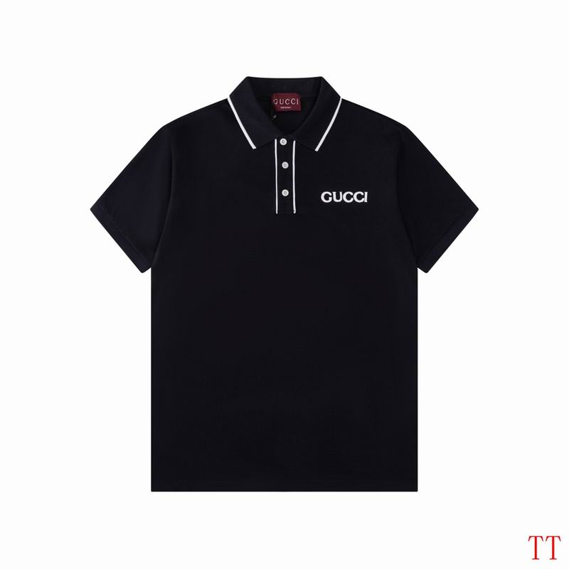 Wholesale High-quality G.ucci Short Sleeve Lapel Replica T-Shirts for sale