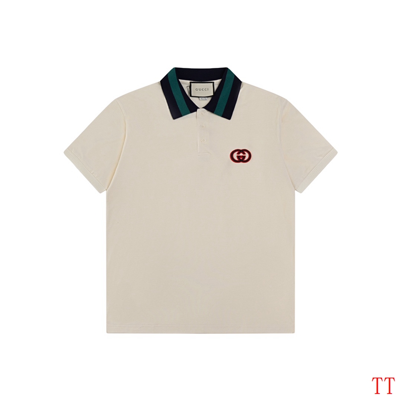 Wholesale High-quality G.ucci Short Sleeve Lapel Replica T-Shirts for sale