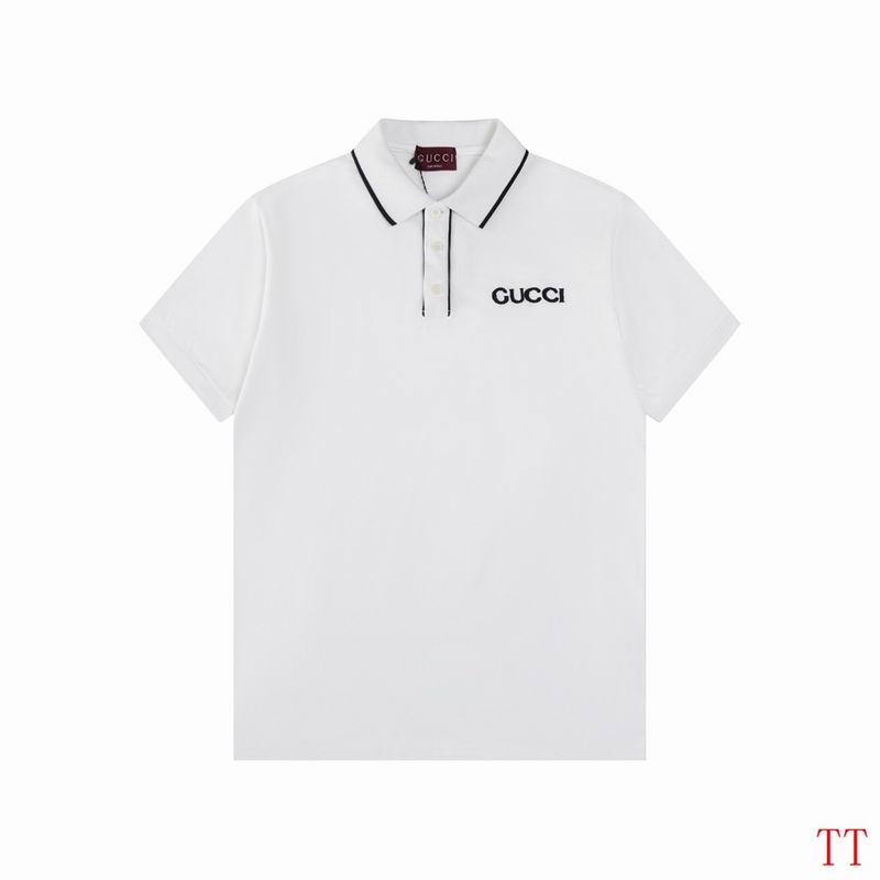 Wholesale High-quality G.ucci Short Sleeve Lapel Replica T-Shirts for sale