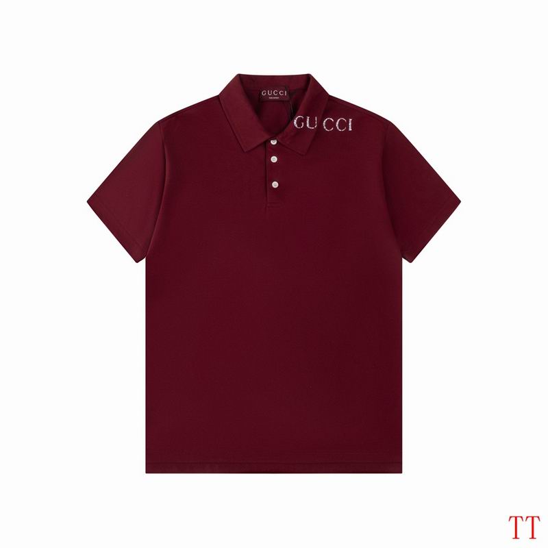 Wholesale High-quality G.ucci Short Sleeve Lapel Replica T-Shirts for sale
