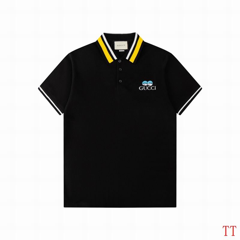 Wholesale High-quality G.ucci Short Sleeve Lapel Replica T-Shirts for sale